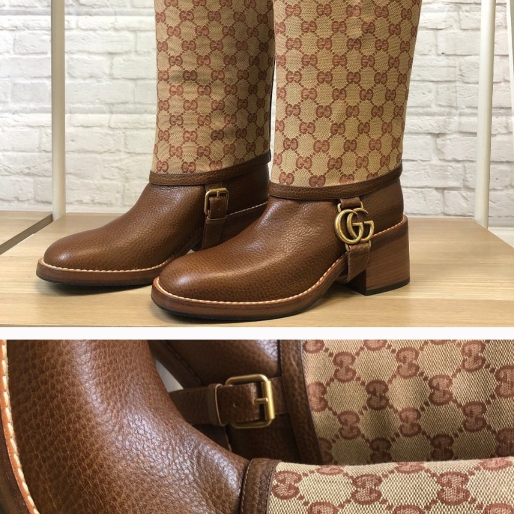 Gucci Lola Leather Boots